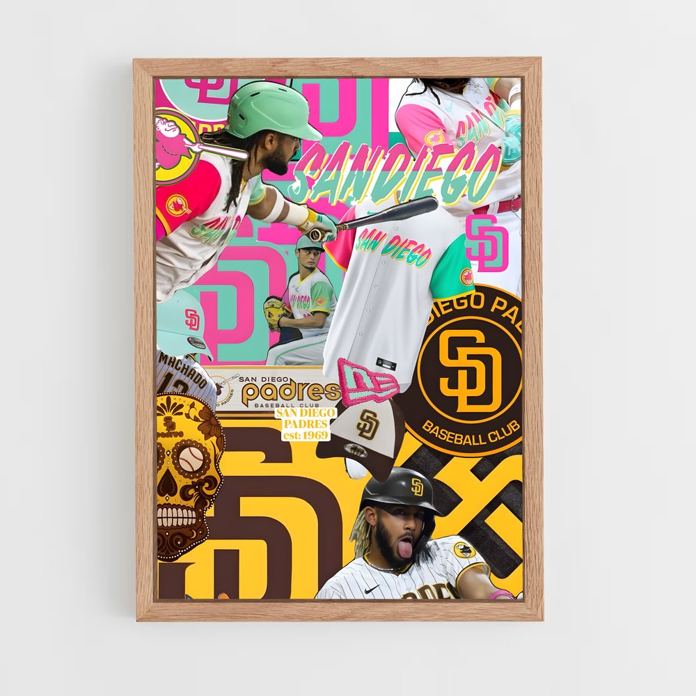 Poster Couleurs du Diamant – affiche Baseball (vue 4)